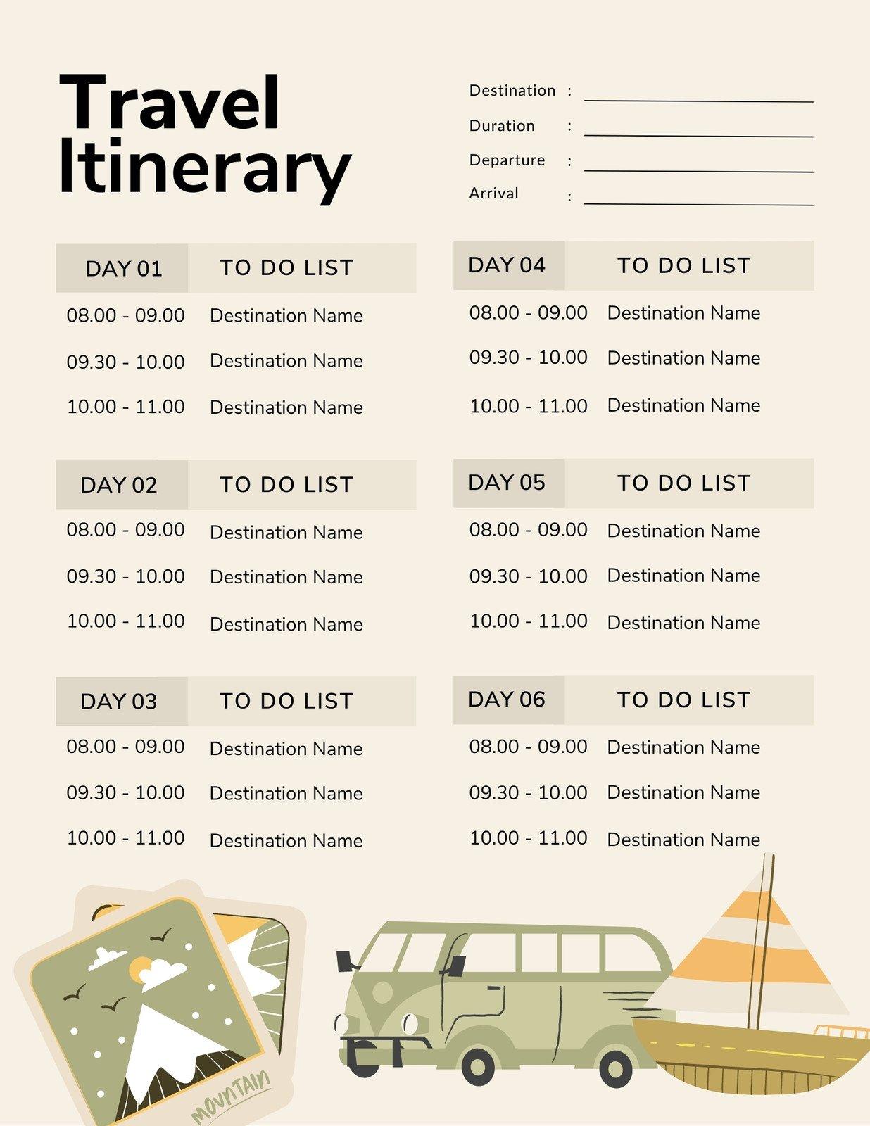 Planning Your Itinerary for Efficiency